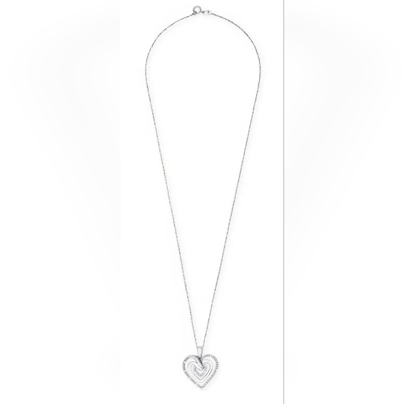 Diamond Multi-Heart 18" Pendant Necklace accented with sparkling diamonds - Picture 3 of 4
